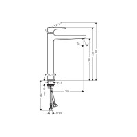 Смеситель для раковины HANSGROHE HG Metropol 260 00000071073