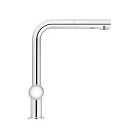 Однорычажной смеситель для мойки Grohe Minta L-излив с выдвижным изливом с аэратором 30274000