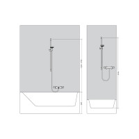 Штанга для душа HANSGROHE 28631670 HG Unica S Puro 90 см 00000071610