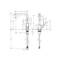 Смеситель для кухни HANSGROHE 31817670 HG Focus 00000071575