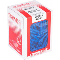 Дюбель Стройбат полипропилен 5x40 500 шт 268920