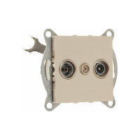 Механизм розетки GUSI ELECTRIC Ugra TV+ SAT, оконечной, СУ, шампань С11TS1-027
