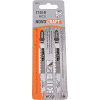 Пилка по дереву T 101 D (2 шт; 75х100 мм; 6TPI; HCS) для лобзика Novocraft T101DHCS2