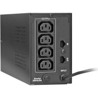 Источник бесперебойного питания ExeGate Power Back BNB-600.LED.AVR.C13.RJ <600VA/360W, LED, AVR, 4хIEC-C13, RJ45/11, Black> 285538