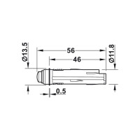 Датчик движения Hafele пластик, серебристый D=12мм 833.89.129