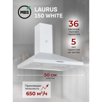 Кухонная вытяжка MBS laurus 150 white 5761