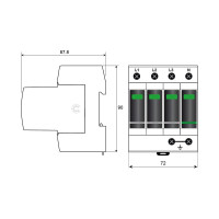 Устройство защиты от импульсных перенапряжений Citel УЗИП тип 1+2+3 DAC1-13VG-31-275 821730234
