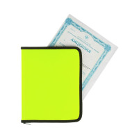 Папка-конверт Attache Neon на молнии A5 желтая 700 мкм 1547508