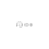 Дверной глазок FUARO оптика пластик DV 1/60-35/Z/HD (VIEWER 1 DVZ) CP хром (подвес) 29331