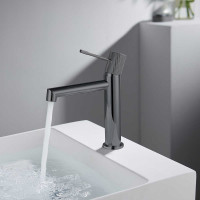 Смеситель для раковины VINCEA Desire однорычажный, вороненая сталь VBF-1D1GM