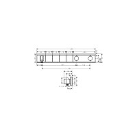 Внешняя часть термостатического смесителя для душа Hansgrohe Rainselect 15357600 00000058334