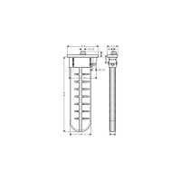 Внешняя часть смесителя для монтажа на край ванны Hansgrohe Rebris e 28020000 00000074413