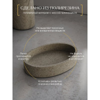 Настольная мыльница FORA spline, полирезин FOR-SPN036