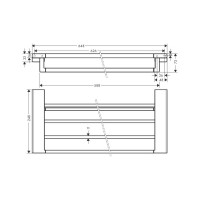 Полотенцедержатель Hansgrohe Addstoris шлифованная бронза 41751140 00000092224