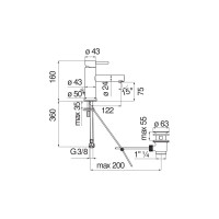 Смеситель для раковины Nobili Live матовый белый lv00418/1wm 00000106609