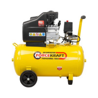Поршневой компрессор с прямым приводом Forcekraft ресивер 50 л, 8 бар, 180 л/м, 1100w, 230v FK-BM25/50(54662)
