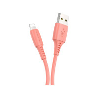 USB кабель Borofone bx40 multicolor superior lightning 8-pin, 1м, 2.4a, pvc, уп. 30 шт. (5 цветов) 0L-MG-WF307