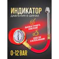 Индикатор для проверки давления в шинах грузовых а/м Forsage 0-12 bar F-SDG-07(57009)