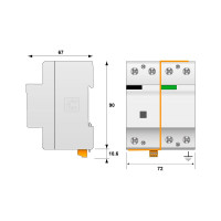 Устройство защиты от импульсных перенапряжений CITEL УЗИП тип 1+2+3 DS252VG-300/G 3403