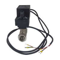 Двухходовой шаровый кран TECHNO HKS232-04DF/230V из нержавеющей стали 304, DN32, резьба G1-1/4, с электроприводом 4 Нм, 220 В, управление открыто/закрыто 660322