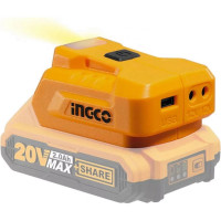 Фонарь и USB адаптер для аккумулятора INGCO P20S CUCLI2022