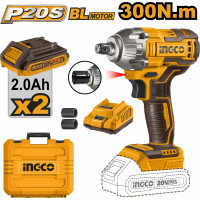 Аккумуляторный ударный гайковерт INGCO BL 20В 300Hm 1/2 SUPER CIWLI2038