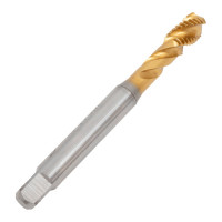 Метчик New Century M10x1.5, Alpha-TAP, DIN371, HSS (M2), со спиральной канавкой, покрытие TiN T8804426
