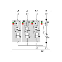 Устройство защиты от импульсных перенапряжений Citel УЗИП тип 1+2+3 DAC1-13VG-31-275 821730234