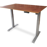 Стол с регулируемой высотой StolStoya МОТОР UP рама серая, столешница ЛДСП, Дуб лофт, 145x80 PE211ISSLDL145