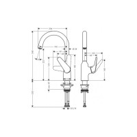 Смеситель для кухни Hansgrohe M42 focus 71802000 00000071857