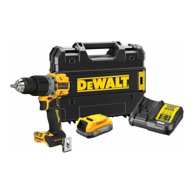 DEWALT Дрель-шуруповерт ударная Powerstack DCD805E1T-QW