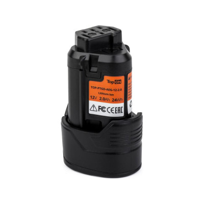 TopOn Аккумулятор для aeg bs 12c 12v 2.0ah (li-ion) pn: 4932430165 TOP-PTGD-AEG-12-2.0