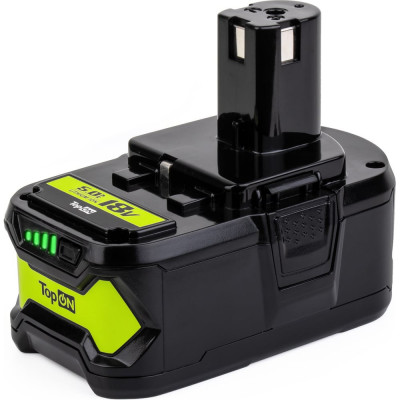 TopOn Аккумулятор для ryobi 18v 5.0ah (li-ion) pn: rb18l50 TOP-PTGD-RY-18-5.0