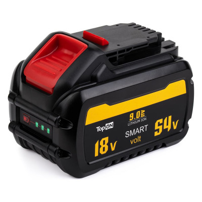 TopOn Аккумулятор для dewalt xr flex volt. 54v 9.0ah (li-ion) TOP-DE-DCB547