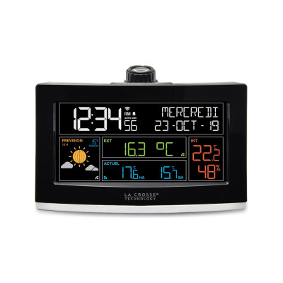 Погодная станция с цветным экраном и проектором La Crosse Technology Black WS6837