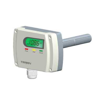 Датчик Teren канальный vос, выход rs485/modbus, жк-дисплей с подсветкой g/y/r IAQD802