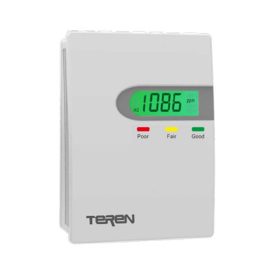 Комнатный датчик Teren vос, выход rs485/modbus,, жк-дисплей с подсветкой g/y/r IAQW802