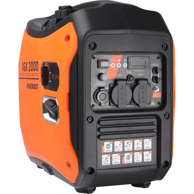 Patriot Генератор инверторный iGX 2000, 1,8/2,0 кВт, уровень шума 58 dB, вес 18,5 кг 471102320