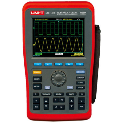 UNI-T UTD1102C 2 канала 100МГц 250Мв/с c USB Осциллограф цифровой портативный 00-00012508