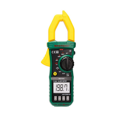 Mastech MS2109C клещи токоизмерительные цифровые(ACV/DCV) True RMS (тест диодов,емкость,частота,температура,фонарик) 00-00013503