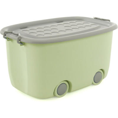 Ящик-тележка для хранения игрушек и для игр ZDK Mobi boxbig0001/greengrey