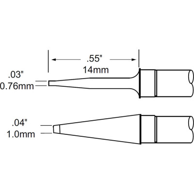 Картриджи-наконечники для MFR-H4 METCAL TFP-BLP1