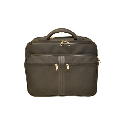 Attache Кейс из полиэстера черного цвета , 35x17x27 см 206034