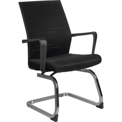 Riva Chair Кресло RCH G818 Чёрная сетка на полозьях крутящееся УЧ-00000871