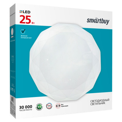 Потолочный светодиодный светильник Smartbuy Diamond SBL-Dmd-25-W-6K