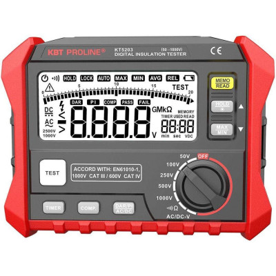 КВТ Мегаомметр цифровой KT 5203 серия PROLINE () 89638