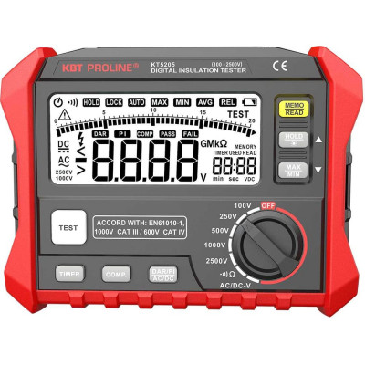 КВТ Мегаомметр цифровой KT 5205 серия PROLINE () 89639