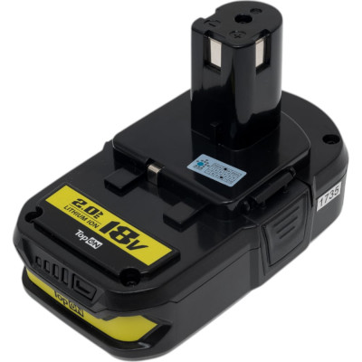 TopOn Аккумулятор для ryobi 18v 2.0ah (li-ion) pn: rb18l25 TOP-PTGD-RY-18-2.0