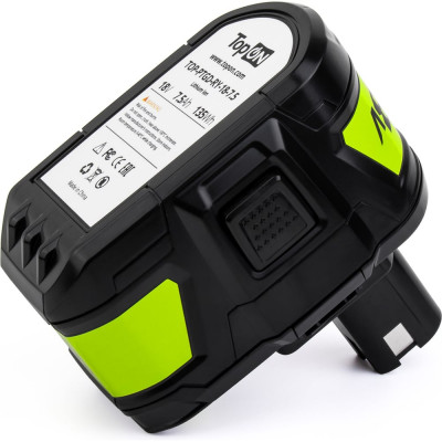 TopOn Аккумулятор для ryobi 18v 7.5ah (li-ion) pn: rb18l90 TOP-PTGD-RY-18-7.5