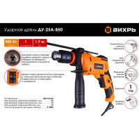 Вихрь Дрель ударная ДУ-25А-850 72/8/10